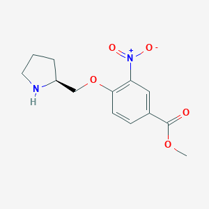 Methyl 3-nitro-4-[[(2S)-pyrrolidin-2-yl]methoxy]benzoate图片