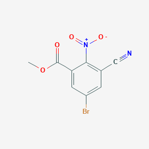 Methyl 5-bromo-3-cyano-2-nitrobenzoate图片