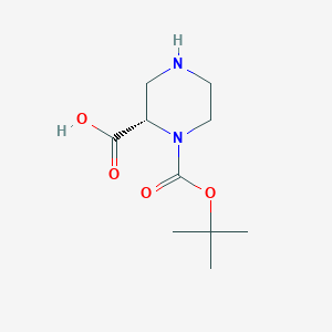 (2S)-1-[(tert-butoxy)carbonyl]piperazine-2-carboxylicacid图片
