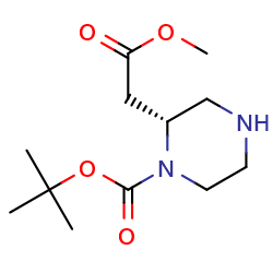 tert-butyl(2R)-2-(2-methoxy-2-oxoethyl)piperazine-1-carboxylate图片