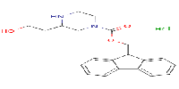 9H-fluoren-9-ylmethyl3-(2-hydroxyethyl)piperazine-1-carboxylatehydrochloride图片