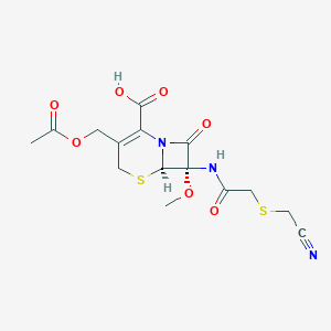 7-[[[(Cyanomethyl)thio]acetyl]amino]-7-methoxy Cephalosporanic Acid图片