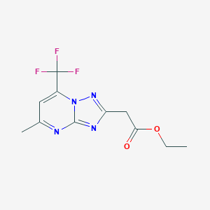 ethyl [5-methyl-7-(trifluoromethyl)[1,2,4]triazolo[1,5-a]pyrimidin-2-yl]acetate图片