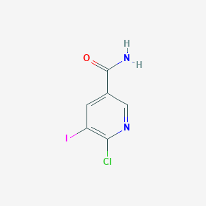6-Chloro-5-iodopyridine-3-carboxamide图片