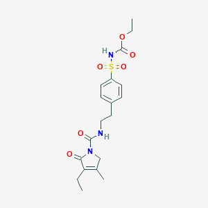 [4-[2-[[(3-Ethyl-2,5-dihydro-4-methyl-2-oxo-1H-pyrrol-1-yl)carbonyl]amino]ethyl]phenyl]sulfonyl]carbamic Acid Ethyl Ester图片