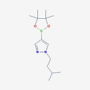 1-(3-methylbutyl)-4-(tetramethyl-1,3,2-dioxaborolan-2-yl)-1H-pyrazole图片