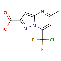 7-(chlorodifluoromethyl)-5-methylpyrazolo[1,5-a]pyrimidine-2-carboxylicacid图片