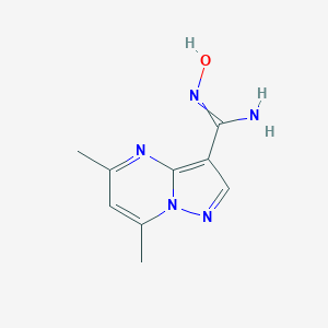 N'-hydroxy-5,7-dimethylpyrazolo[1,5-a]pyrimidine-3-carboximidamide图片