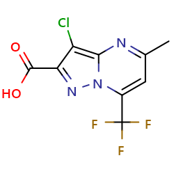 3-chloro-5-methyl-7-(trifluoromethyl)pyrazolo[1,5-a]pyrimidine-2-carboxylicacid图片