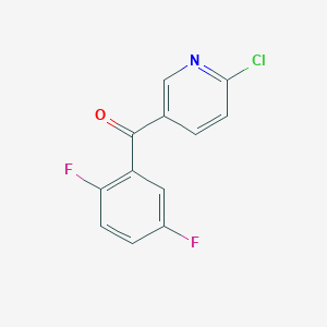 2-Chloro-5-(2,5-difluorobenzoyl)pyridine图片