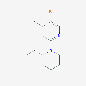 5-Bromo-2-(2-ethyl-1-piperidinyl)-4-methylpyridine图片