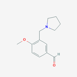 4-Methoxy-3-(pyrrolidin-1-ylmethyl)benzaldehydeͼƬ