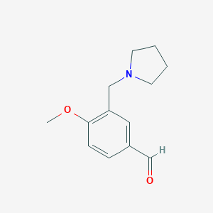 4-Methoxy-3-(pyrrolidin-1-ylmethyl)benzaldehyde图片
