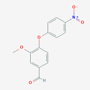 3-Methoxy-4-(4-nitrophenoxy)benzaldehydeͼƬ