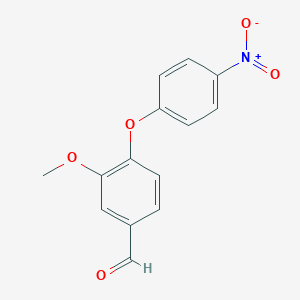 3-Methoxy-4-(4-nitrophenoxy)benzaldehyde图片