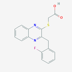 {[3-(2-Fluorobenzyl)quinoxalin-2-yl]thio}-acetic acid图片