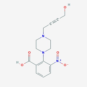 2-[4-(4-Hydroxybut-2-ynyl)piperazin-1-yl]-3-nitrobenzoic acid图片