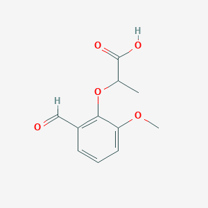2-(2-Formyl-6-methoxyphenoxy)propanoic Acid图片
