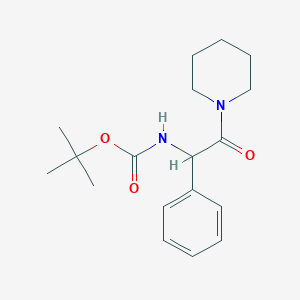 TERT-BUTYL N-[2-OXO-1-PHENYL-2-(PIPERIDIN-1-YL)ETHYL]CARBAMATE图片