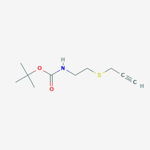 tert-Butyl N-[2-(Prop-2-yn-1-ylsulfanyl)ethyl]carbamate图片