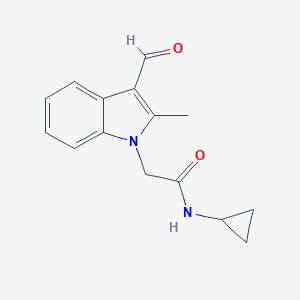 N-Cyclopropyl-2-(3-formyl-2-methyl-indol-1-yl)-acetamide图片