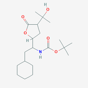 tert-Butyl(2-cyclohexyl-1-(4-(2-hydroxypropan-2-yl)-5-oxotetrahydrofuran-2-yl)ethyl)carbamate图片