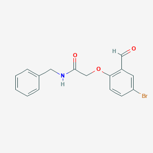 N-benzyl-2-(4-bromo-2-formylphenoxy)acetamide图片