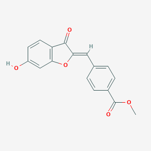 Methyl 4-[(Z)-(6-hydroxy-3-oxo-1-benzofuran-2(3H)-ylidene)methyl]benzoate图片