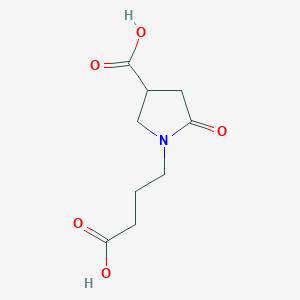 1-(3-Carboxypropyl)-5-oxopyrrolidine-3-carboxylic acid图片