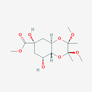 (2S,3S,4aR,6S,8R,8aR)-Octahydro-6,8-dihydroxy-2,3-dimethoxy-2,3-dimethyl-1,4-benzodioxin-6-carboxylic Acid Methyl Ester图片