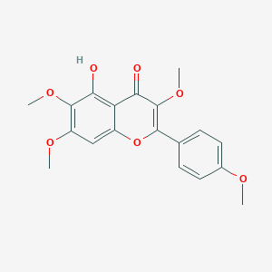 5-Hydroxy-3,6,7,4'-tetramethoxyflavone图片