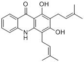 1,3-Dihydroxy-2,4-diprenylacridone图片