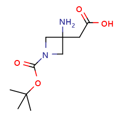 2-{3-amino-1-[(tert-butoxy)carbonyl]azetidin-3-yl}aceticacid图片