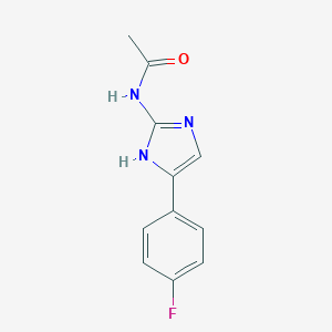N-[4-(4-fluorophenyl)-1H-imidazol-2-yl]acetamide图片