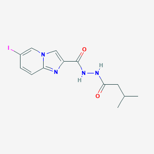 6-Iodo-N'-(3-methylbutanoyl)imidazo[1,2-a]pyridine-2-carbohydrazide图片