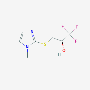 (2S)-1,1,1-Trifluoro-3-[(1-methyl-1H-imidazol-2-yl)sulfanyl]-2-propanol图片