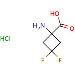 1-amino-3,3-difluorocyclobutane-1-carboxylicacidhydrochloride图片