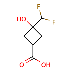 3-(difluoromethyl)-3-hydroxycyclobutane-1-carboxylicacid图片
