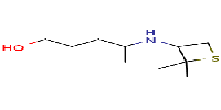 4-[(2,2-dimethylthietan-3-yl)amino]pentan-1-ol图片
