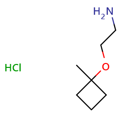 2-(1-methylcyclobutoxy)ethan-1-aminehydrochloride图片