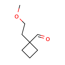 1-(2-methoxyethyl)cyclobutane-1-carbaldehyde图片