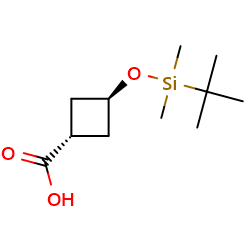 trans-3-[(tert-butyldimethylsilyl)oxy]cyclobutane-1-carboxylicacid图片