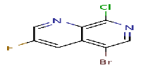 5-bromo-8-chloro-3-fluoro-1,7-naphthyridine图片