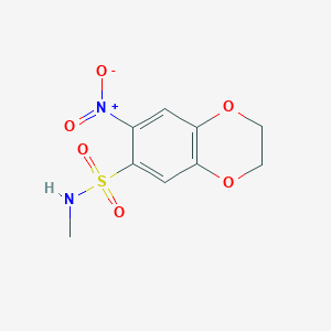 N-methyl-7-nitro-2,3-dihydro-1,4-benzodioxine-6-sulfonamide图片