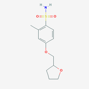 2-methyl-4-(oxolan-2-ylmethoxy)benzene-1-sulfonamide图片