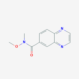 N-methoxy-N-methylquinoxaline-6-carboxamide图片