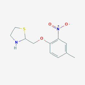 2-[(4-Methyl-2-nitrophenoxy)methyl]-1,3-thiazolane图片