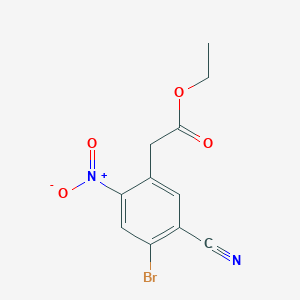 Ethyl 4-bromo-5-cyano-2-nitrophenylacetate图片