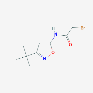 2-Bromo-N-(3-tert-butyl-1,2-oxazol-5-yl)acetamide图片