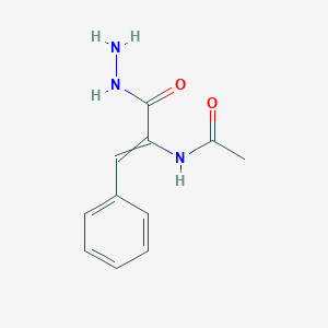 N-[1-(hydrazinecarbonyl)-2-phenyleth-1-en-1-yl]acetamide图片
